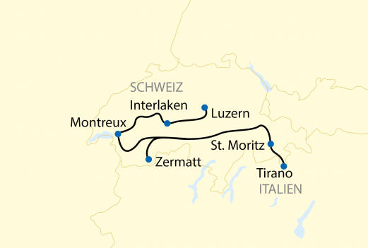 Bahnreise Schweiz Lernidee