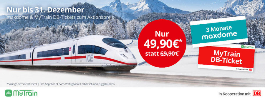 MyTrain Bahnticket Dezember 2019
