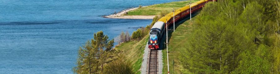 Transsibirische Eisenbahn - Zarengold - Wasser - Anschnitt