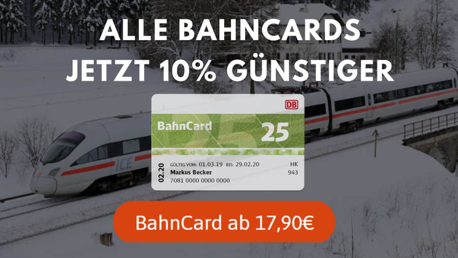 MY BAHNCARD ab 34,90€ » Preise 2020, Infos, Vergleich