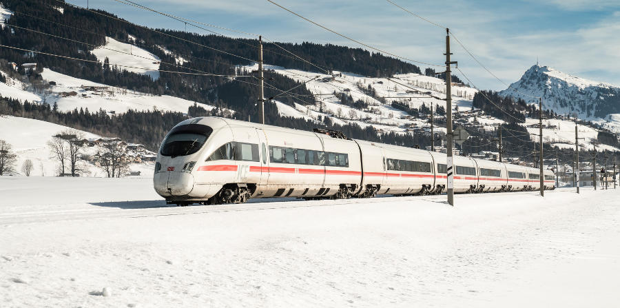 Deutsche Bahn - ICE im Winter - Kitzbüheler Alpen