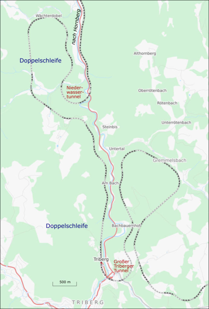 Schwarzwaldbahn - Streckenverlauf