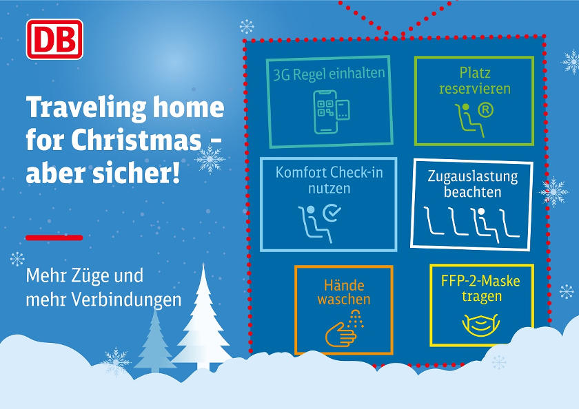 Deutsche Bahn DB Weihnachten 2021
