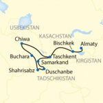 Orient Silk road Express - Reise Angebot Streckenverlauf Karte