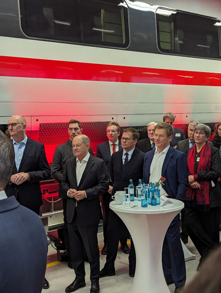 ICE-Werk Cottbus - Eröffnung mit Bundeskanzler Olaf Scholz