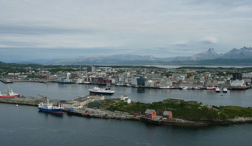 Bodø Norwegen - Blick über die Stadt